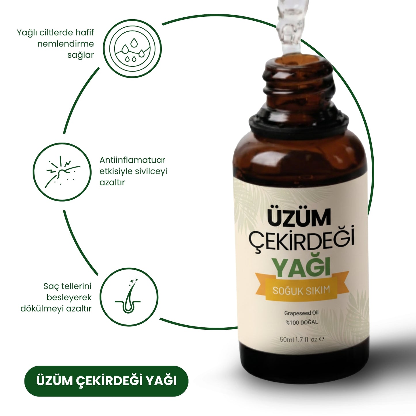 Aliyra Doğal Üzüm Çekirdeğ Yağı