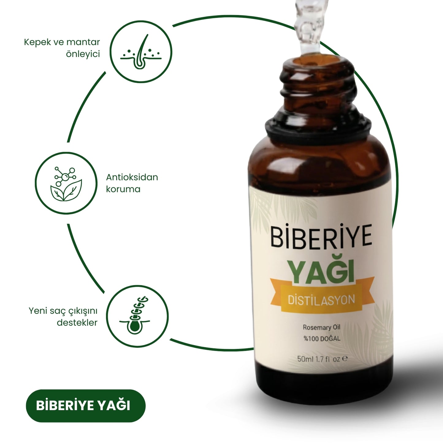 Aliyra Doğal Biberiye Yağı